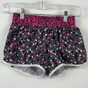 Nike Girls Dri-Fit Black Gray and Pink Shorts M